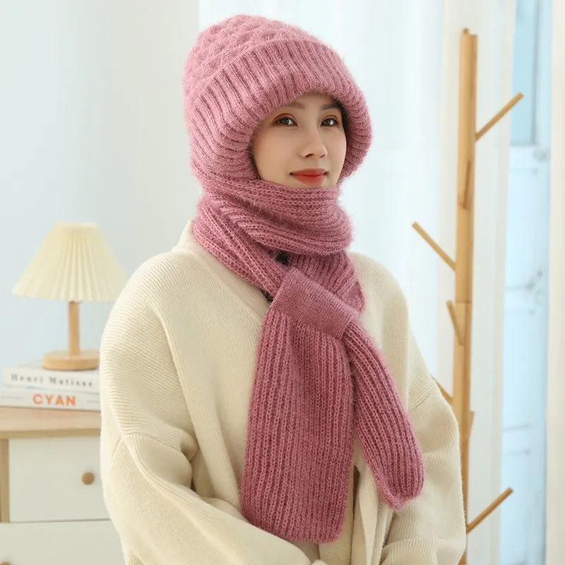 Ensemble Bonnet & Écharpe Femme pour l’Hiver