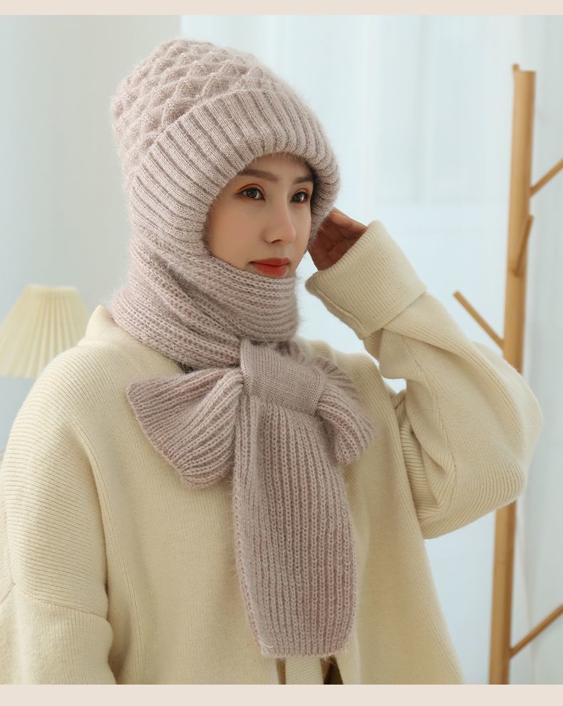 Ensemble Bonnet & Écharpe Femme pour l’Hiver