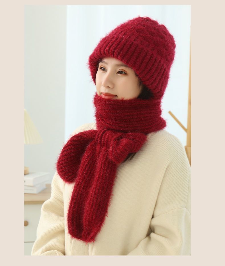 Ensemble Bonnet & Écharpe Femme pour l’Hiver