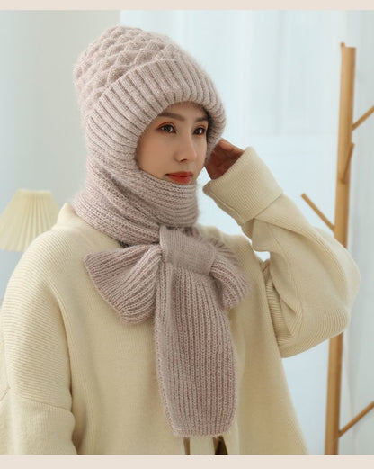 Ensemble Bonnet & Écharpe Femme  pour l’Hiver